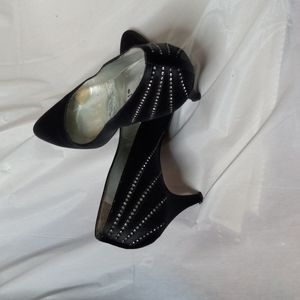 Garolini satin heels black 8.5N